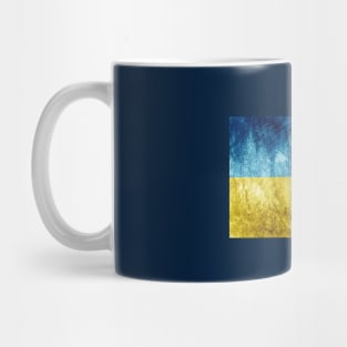 Vintage Ukraine flag, design with main colors of Ukraine Mug